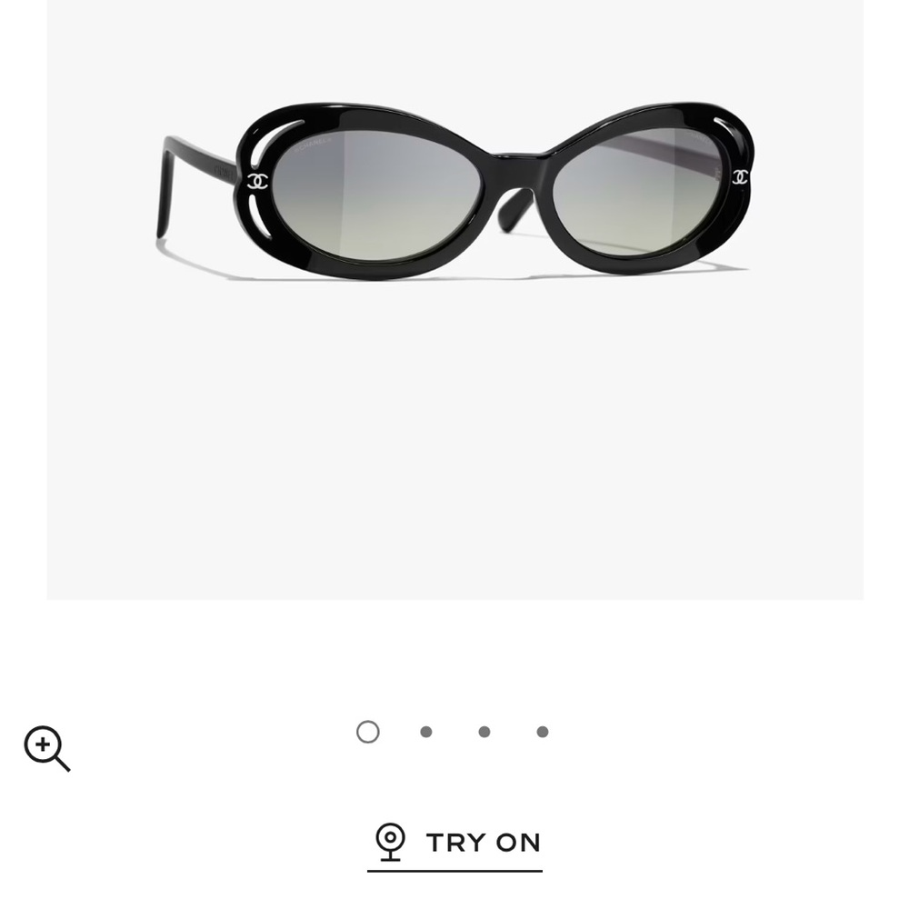 CHANEL Camellia Oval Sunglasses 2023